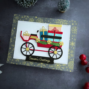 Country Christmas Banner & Sentiments Press + Foil Plate & Die Set by Annie Williams