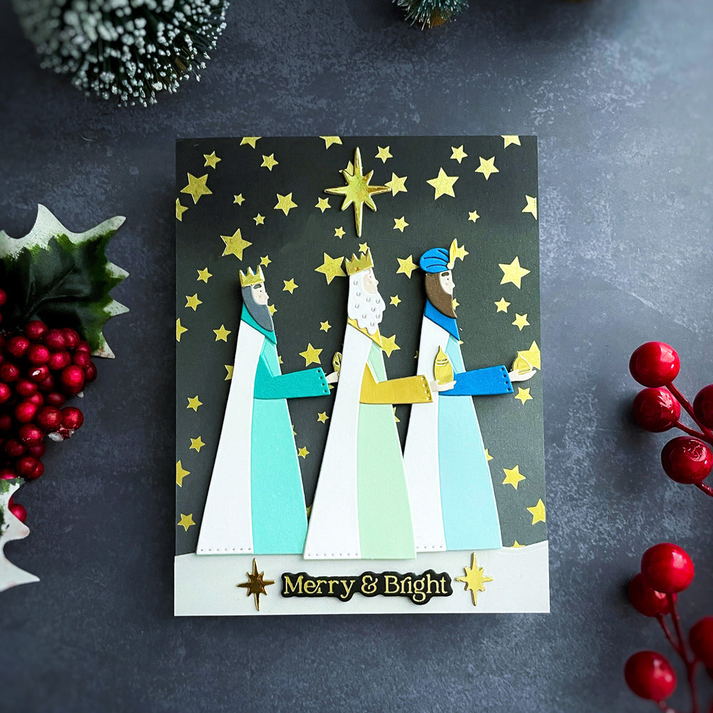 Merry Messages Press + Foil Plate & Die Set