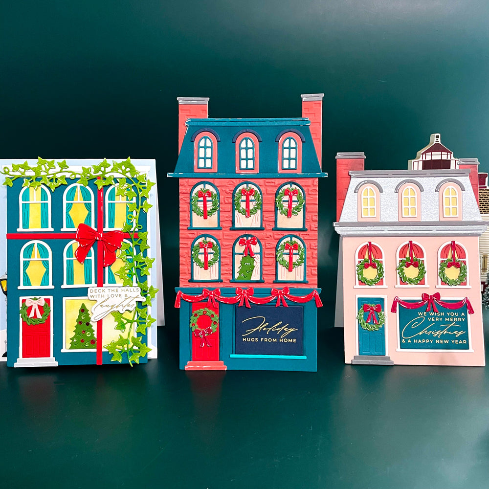 Wrapped Up City Holiday Etched Dies by Yana Smakula