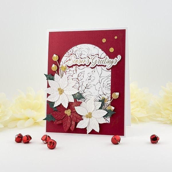 Winter Rose Background Press Plate from the Handmade Holidays Collection