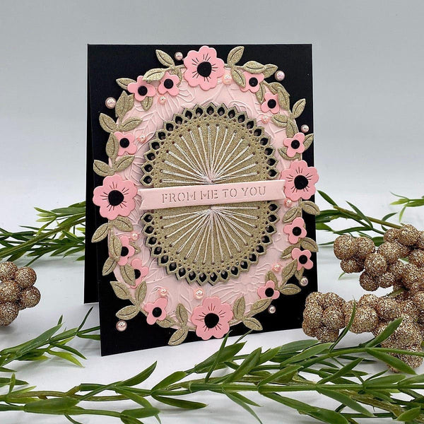 Stitched Kaleidoscope Arch Etched Dies