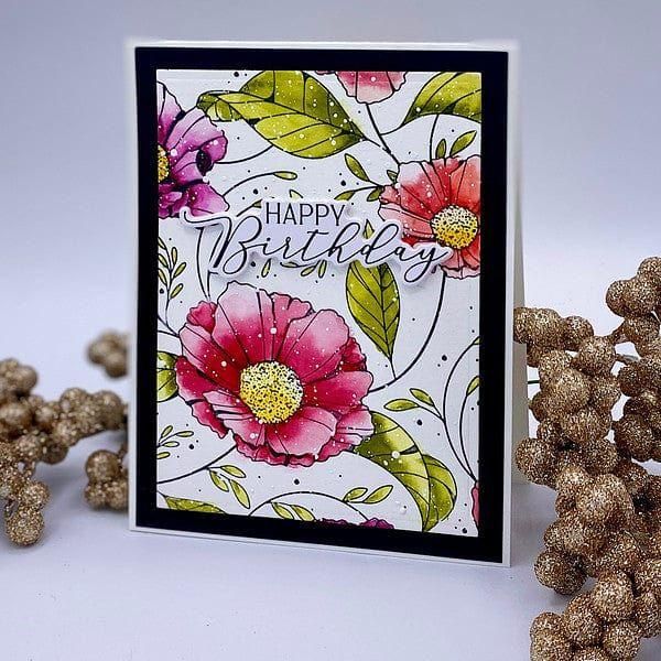Cosmos Backdrop Press + Foil Plate