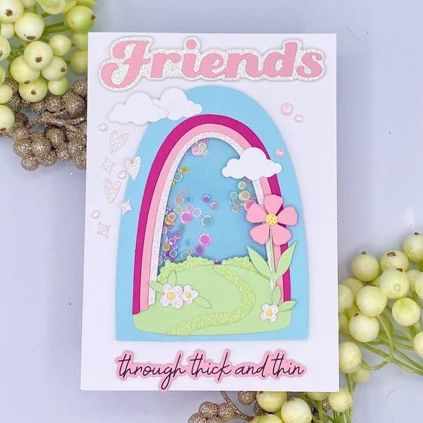 Over The Rainbow Etched Dies from the Storytelling by Spellbinders Scrapbooking Collection
