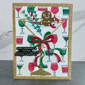 Layered Classy Glasses Press Plate & Stencil Bundle