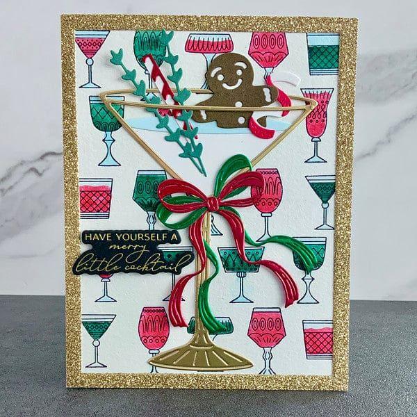 Layered Classy Glasses Press Plate & Stencil Bundle