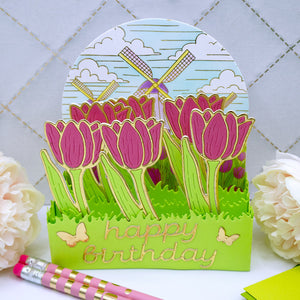 Spellbinder's Exclusive - Yana's Tulip Etched Dies by Yana Smakula
