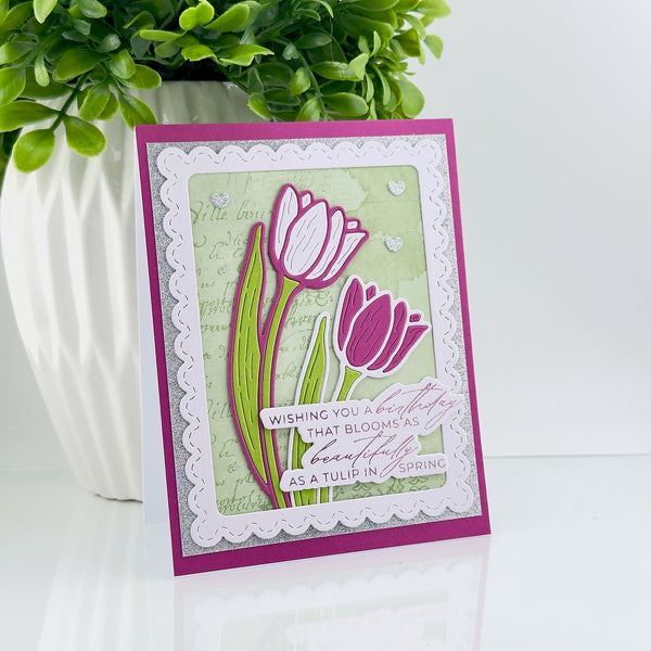 Spellbinder's Exclusive - Yana's Tulip Etched Dies by Yana Smakula