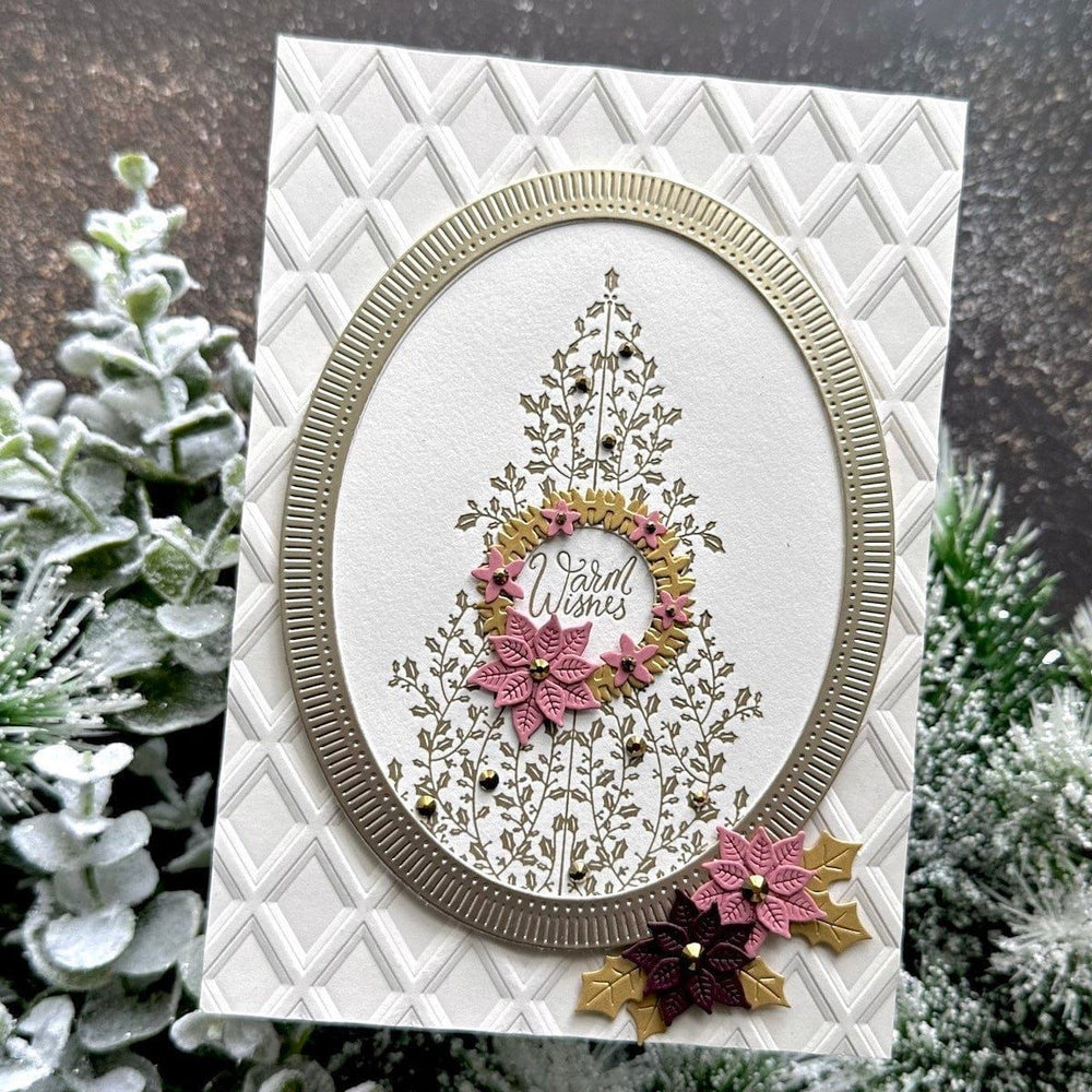 Holly Tree Press Plate & Die Set from the BetterPress Christmas Collection