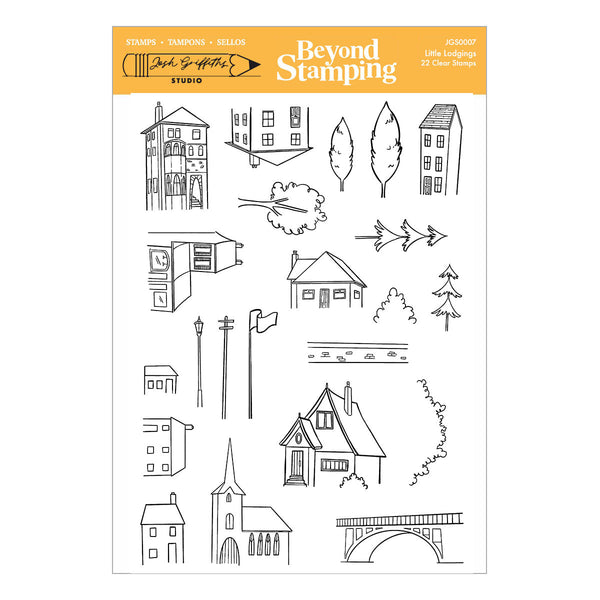 Little Lodgings Clear Stamp Set by Josh Griffiths Studio