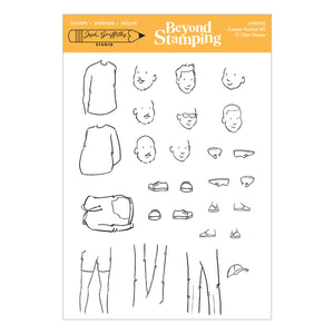 Beyond Stamping Custom Portrait #2 Clear Stamp Set by Josh Griffiths Studio