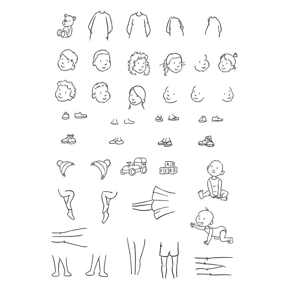 Beyond Stamping Custom Portrait #3 Clear Stamp Set by Josh Griffiths Studio