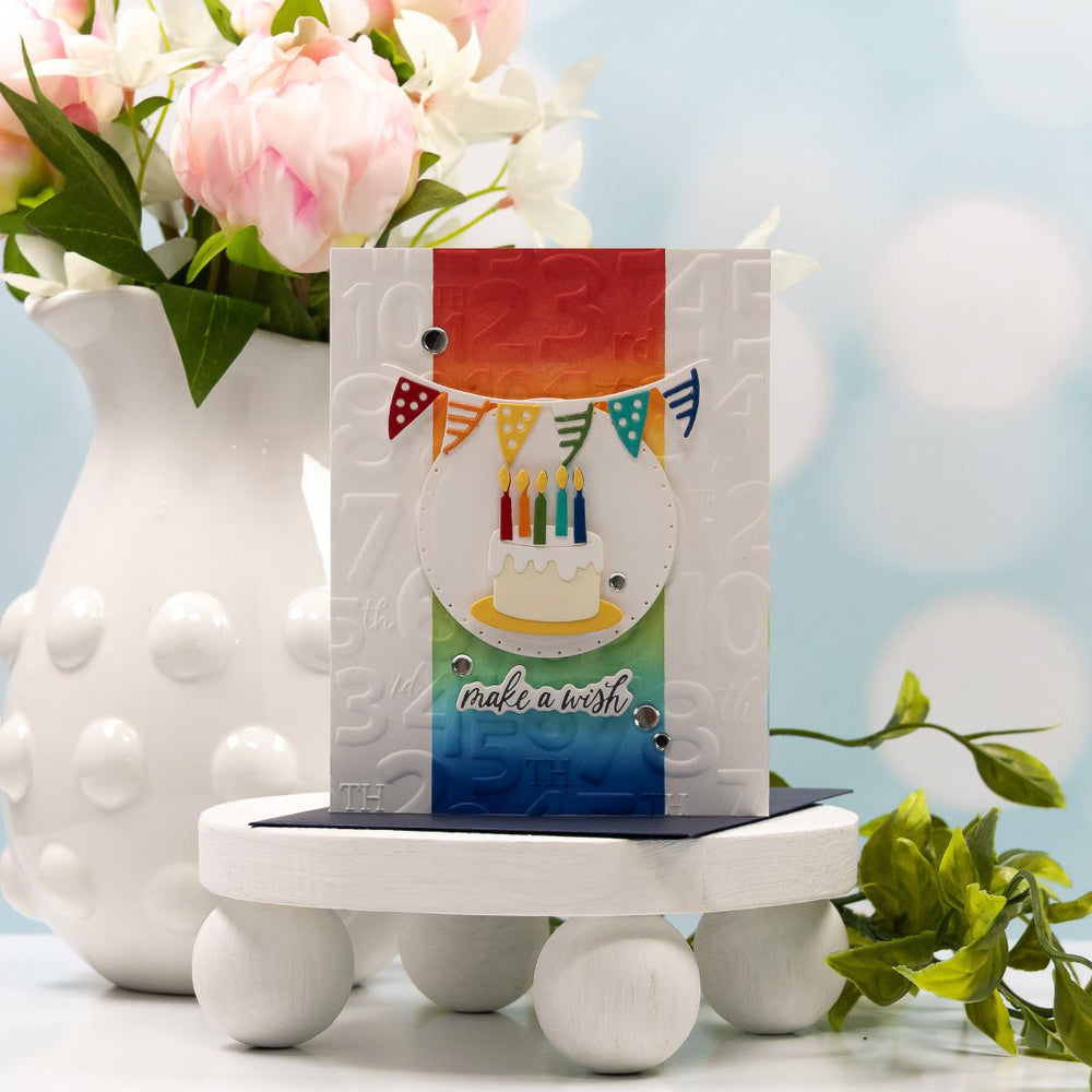Classic Pooh Birthday Numbers 3D Embossing Folder