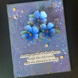 The Cottage Garden Sentiments Press + Foil Plate & Die Set by Susan Tierney-Cockburn