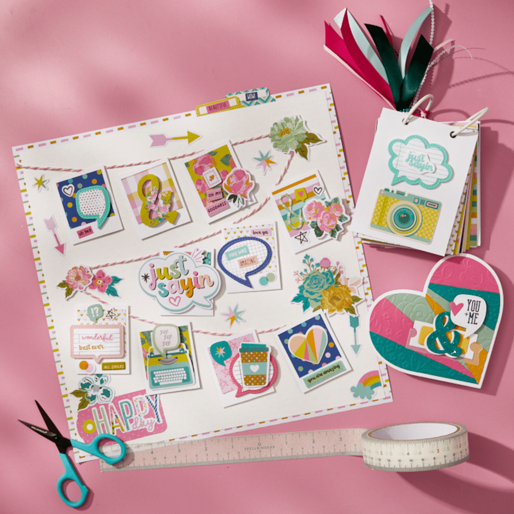 Just Sayin' 12"" x 12"" Printed Paper Pack from the Just Sayin' Collection by Kelly Bangs