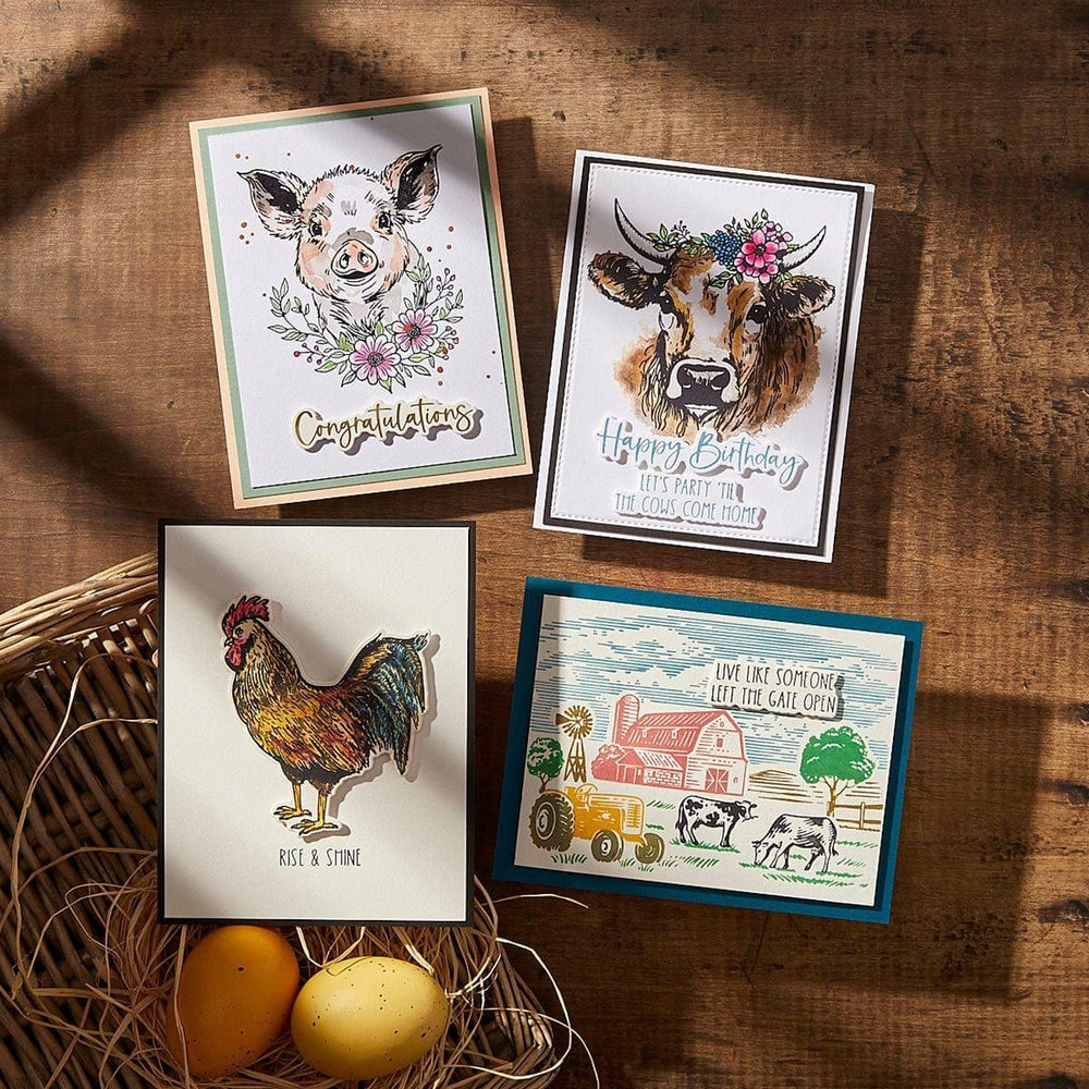 Farm Sweet Farm Registration BetterPress Plate & Die Set from the Justine's Farm Collection by Justine Dvorak