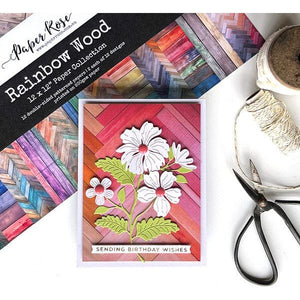 Paper Rose - Rainbow Wood 12x12 Paper Collection