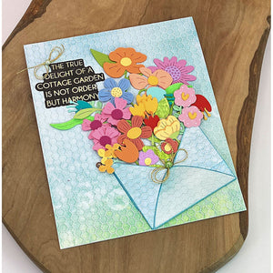 The Cottage Garden Sentiments Press + Foil Plate & Die Set by Susan Tierney-Cockburn
