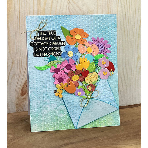 The Cottage Garden Sentiments Press + Foil Plate & Die Set by Susan Tierney-Cockburn