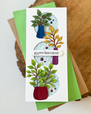Containers and Foliage Etched Dies by Lisa Horton