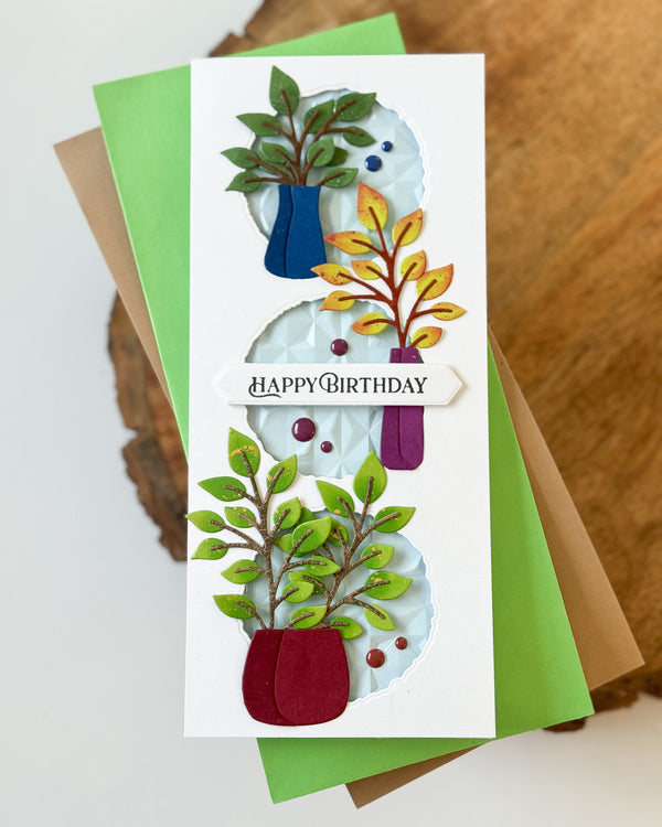 Containers and Foliage Etched Dies by Lisa Horton