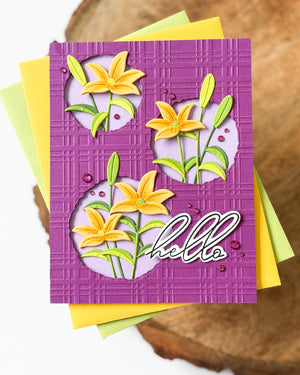 Ripped Edge Circles Etched Dies by Lisa Horton