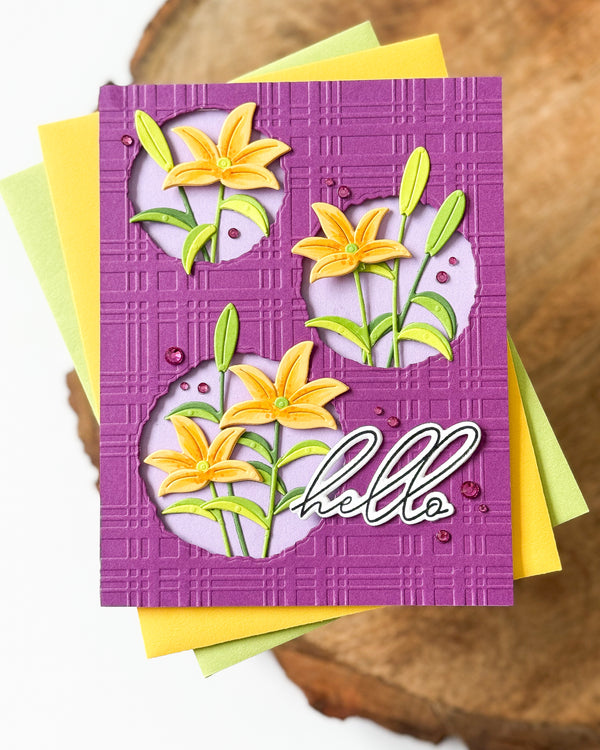 Ripped Edge Circles Etched Dies by Lisa Horton