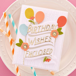 Balloons & Birthday Wishes - Large Die of the Month