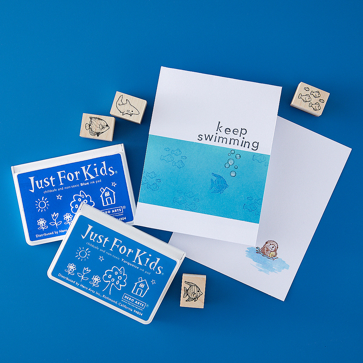 【Hero arts】 ウッドスタンプいろいろ7つセット cm713-lemonade-day-