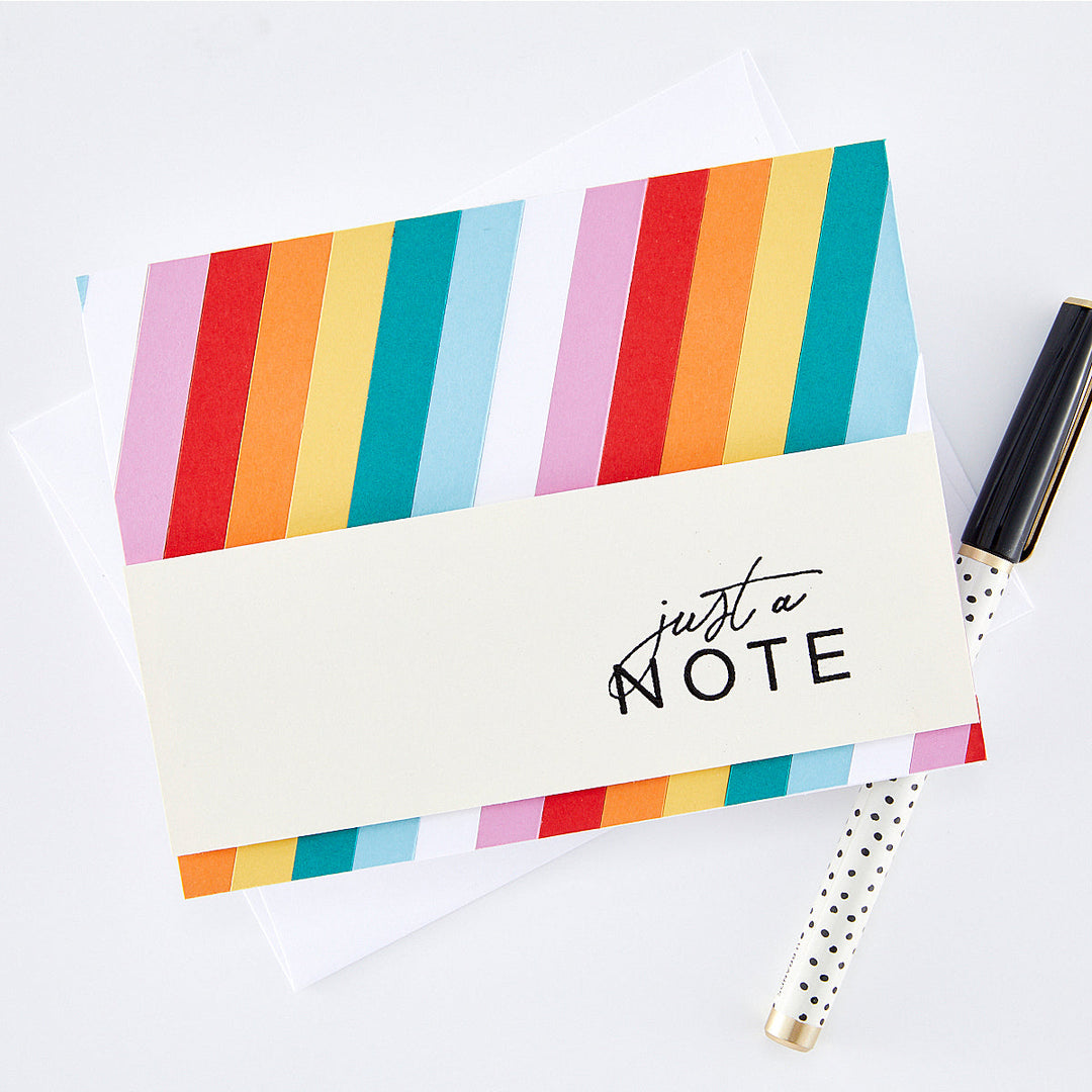 Just A Note Woodblock Ink 'N Stamp Set