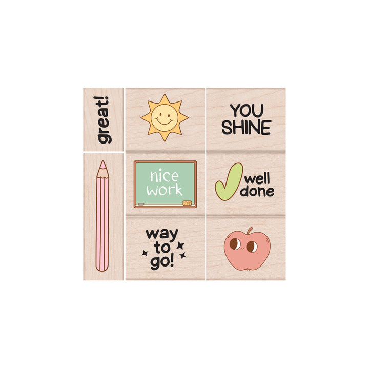 Well Done Woodblock Stamp Set