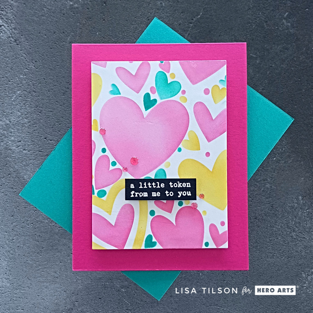 Layering Hearts - January Layering Stencils of the Month