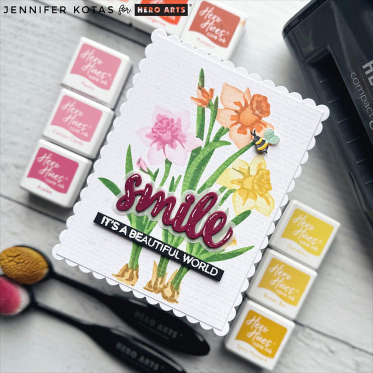 Daffodils Layering Stencils of the Month - February 2025 – Hero Arts