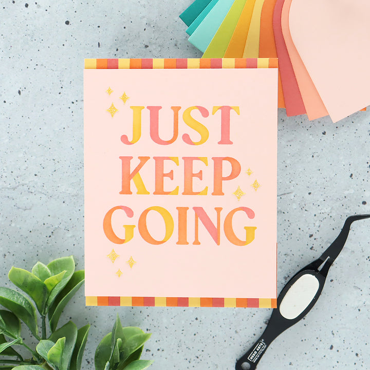 Just Keep Going Layering Stencils of the Month - July 2025