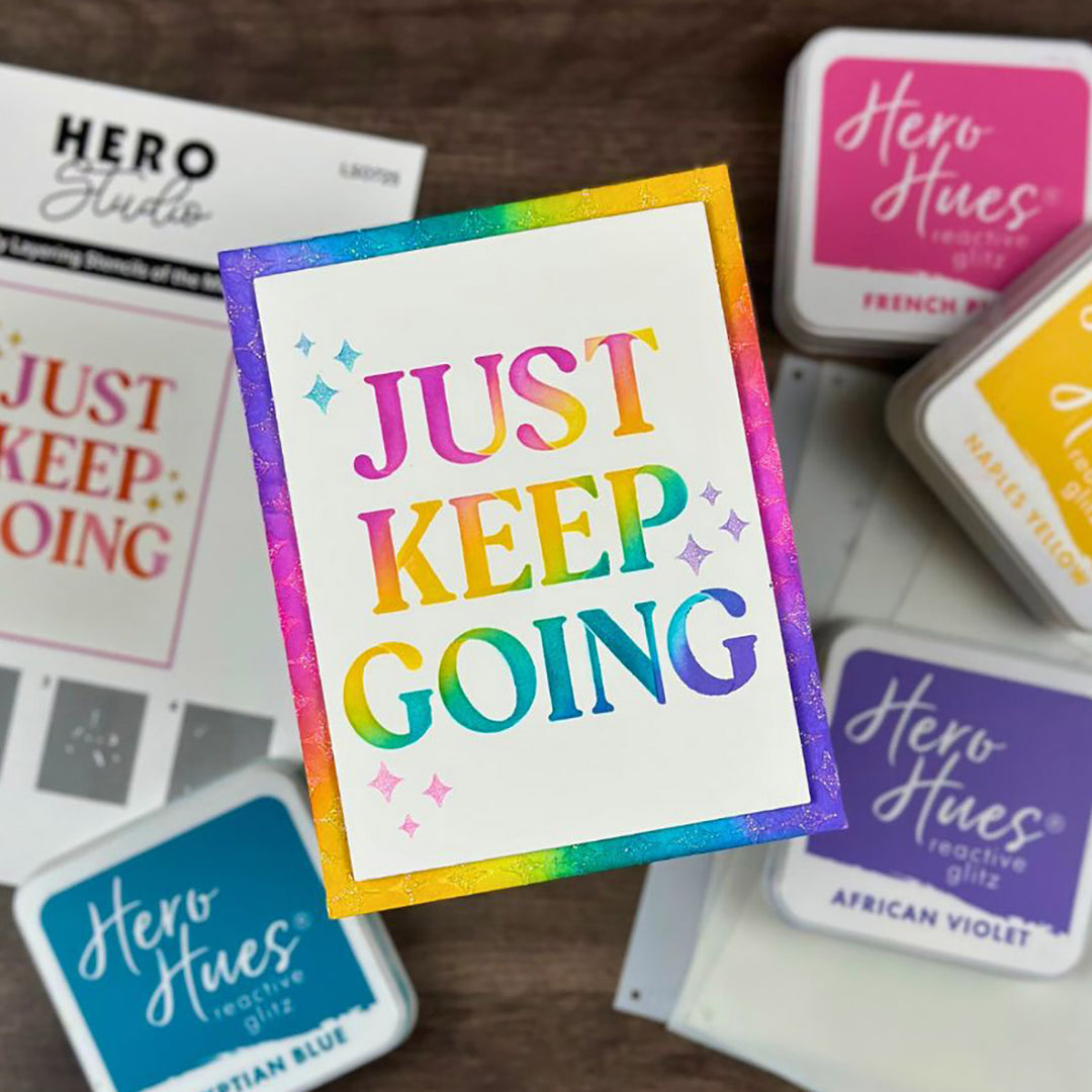 Just Keep Going Layering Stencils of the Month - July 2025