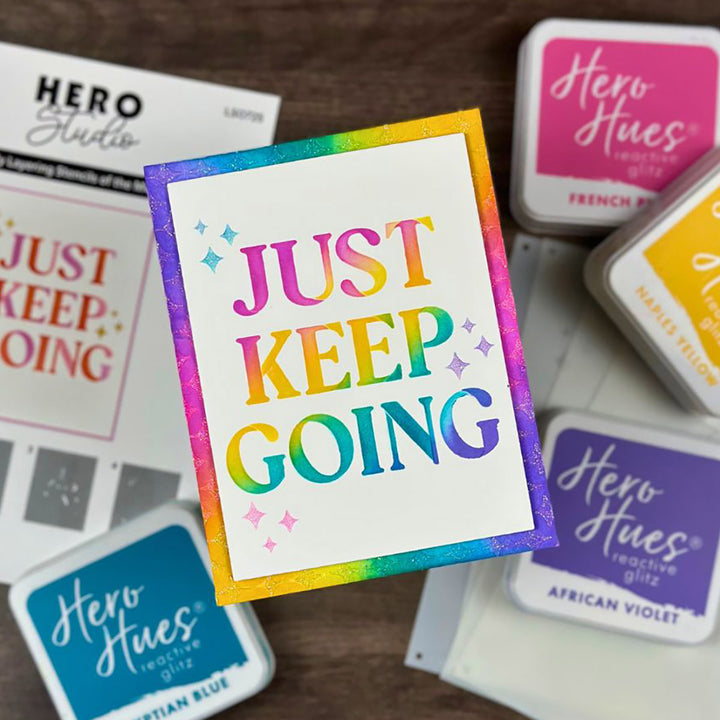 Just Keep Going Layering Stencils of the Month - July 2025