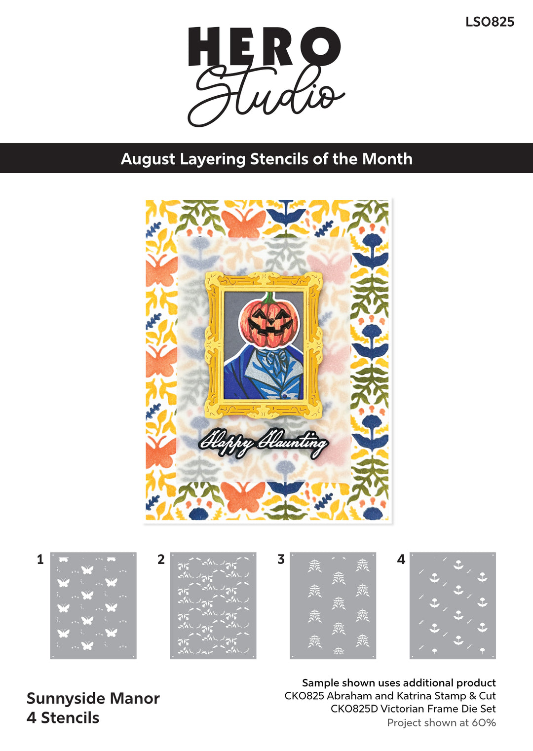 Sunnyside Manor Layering Stencils of the Month - August 2025