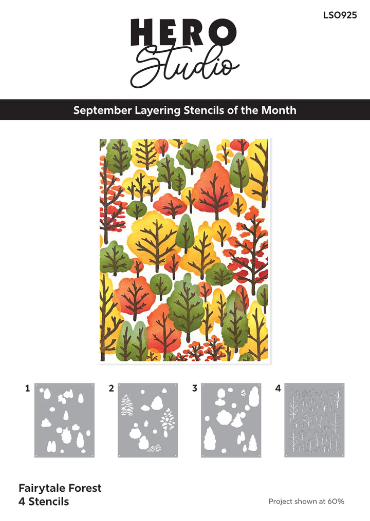Fairytale Forest Layering Stencils of the Month - September 2025