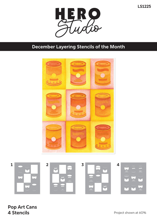 Pop Arts Can Layering Stencils of the Month - December 2025