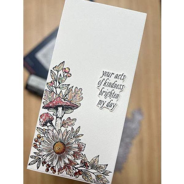 Autumn Floral Corner Press Plate & Die Set from the BetterPress Autumn Collection