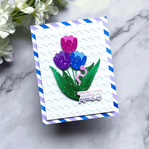 Perforated Stamp Edges -  Embossing Folder of the Month