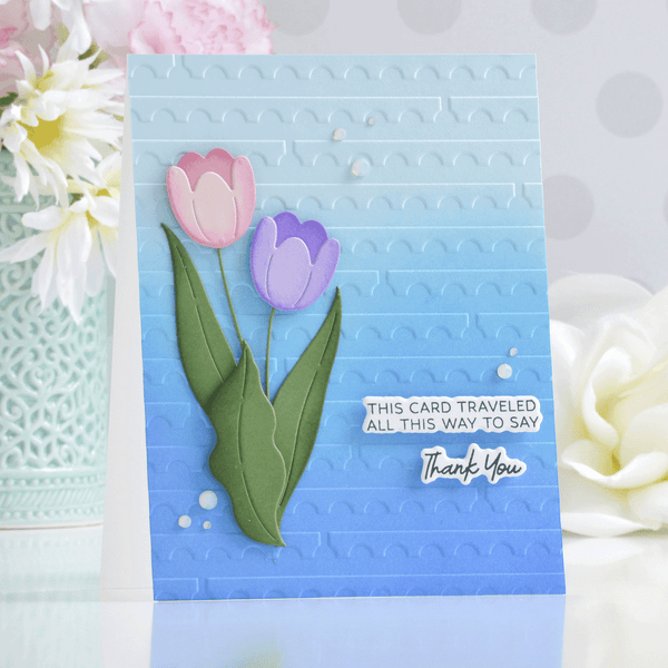 Perforated Stamp Edges -  Embossing Folder of the Month