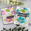 Cosmos Backdrop BetterPress and Stencil Bundle from the Pressed Posies Collection