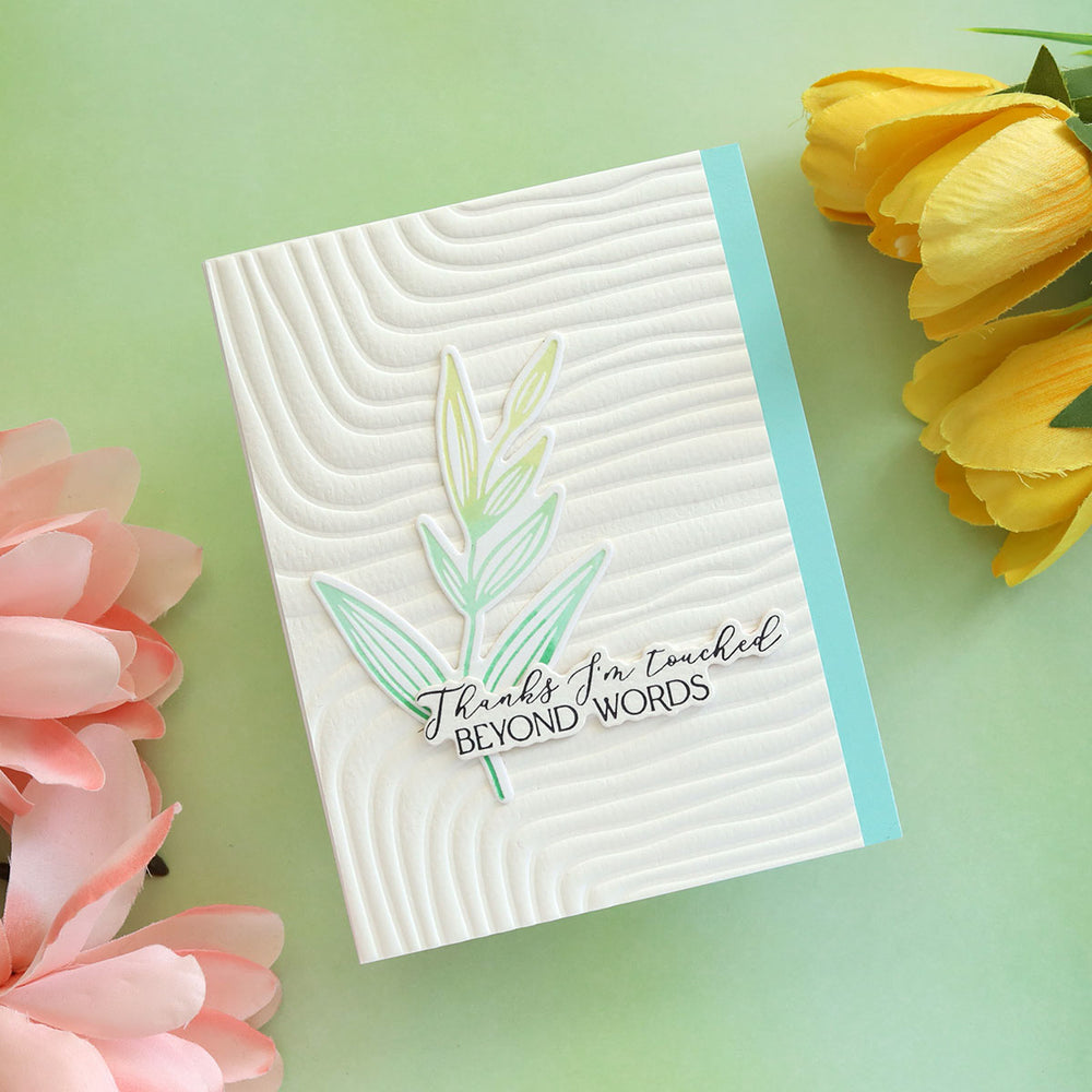 Lined Corners 3D Embossing Folder by Dina Wakley