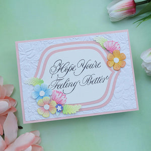 Copperplate Hope You're Feeling Better BetterPress Plate by Paul Antonio