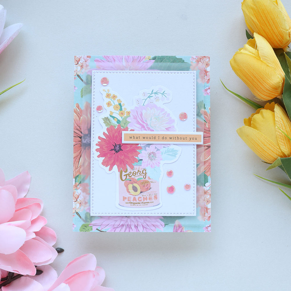 Rosie's Studio Breakfast In Bed Die Cut Floral Stickers