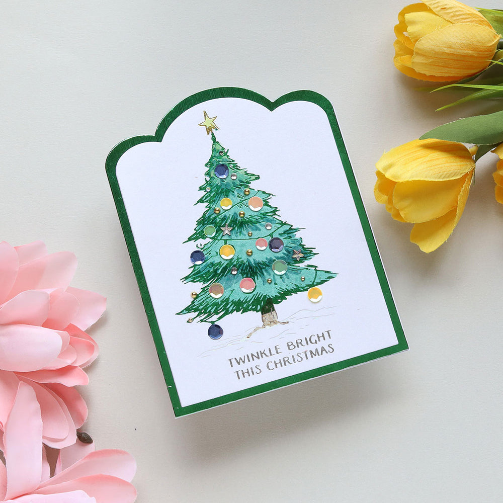 Twinkle Bright Tree Registration BetterPress Plates