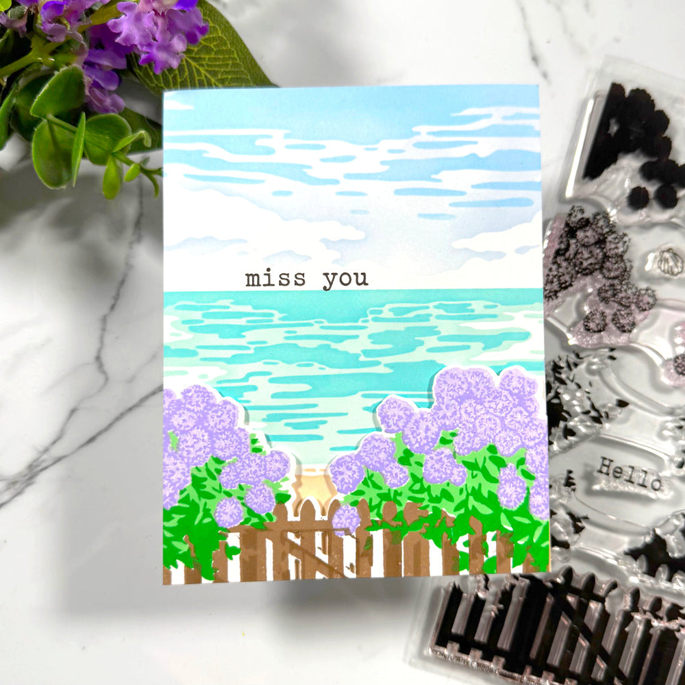 Coastal Blooms HeroScape Clear Stamp Set