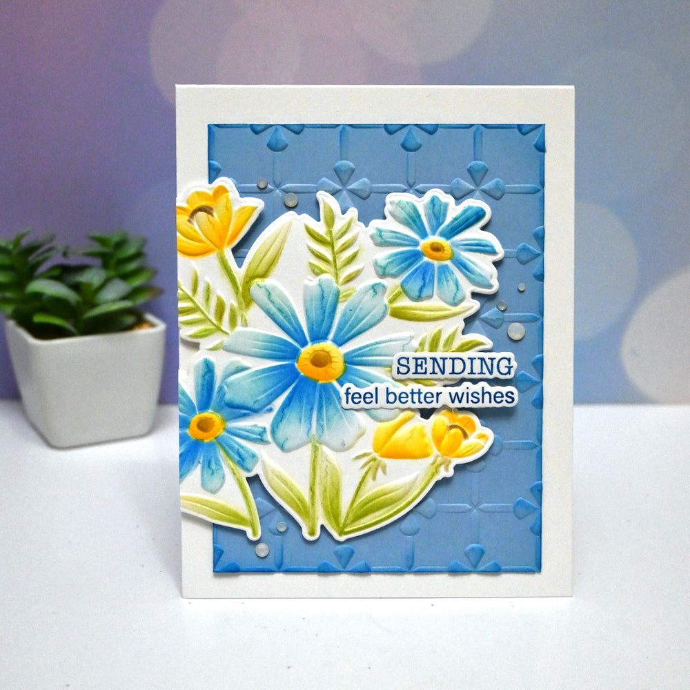 Thank You Bouquet 3D Emboss & Cut Folder by Wendy Vecchi