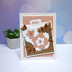 Tabbed In & Out Sentiments Clear Stamp & Die Set by Wendy Vecchi