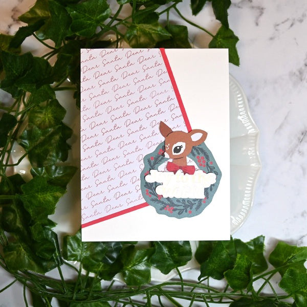 Joyful Christmas Sentiments Press + Foil Plate & Die Set by Simon Hurley